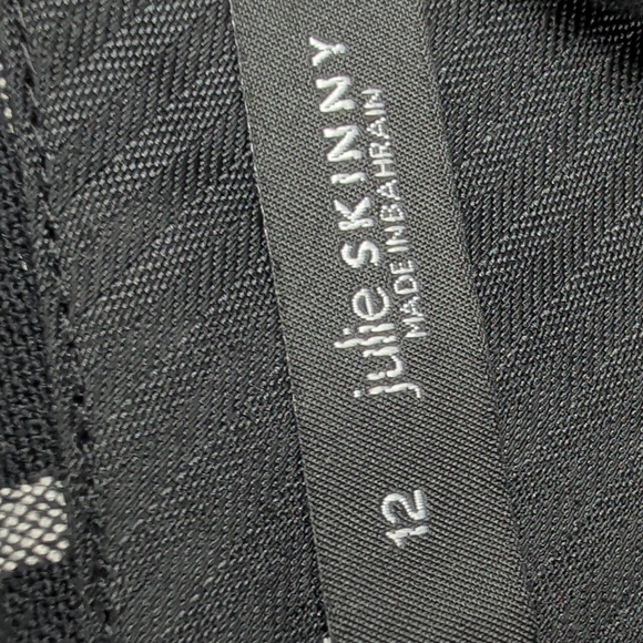 Loft Black and White Plaid Pants Skinny 12 - Picture 4 of 6